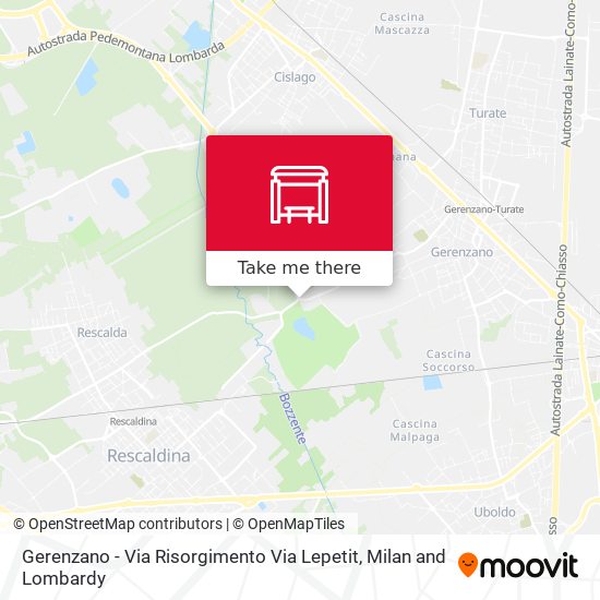 Gerenzano - Via Risorgimento Via Lepetit map