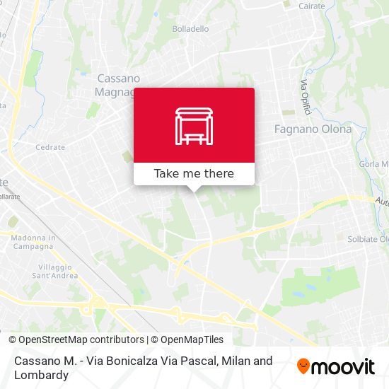 Cassano M. - Via Bonicalza Via Pascal map