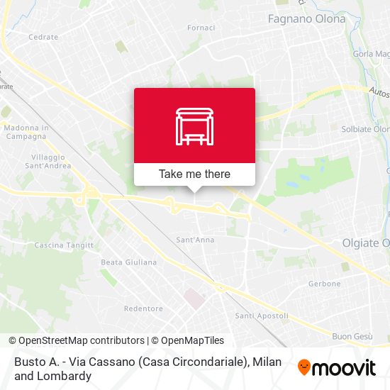Busto A. - Via Cassano (Casa Circondariale) map