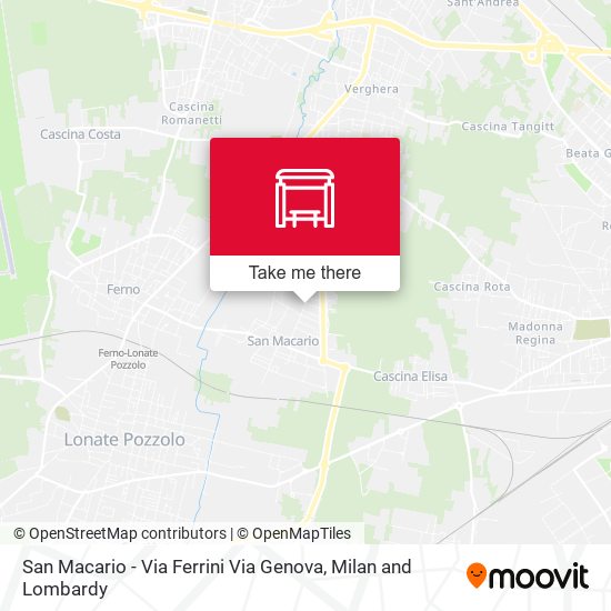 San Macario - Via Ferrini Via Genova map