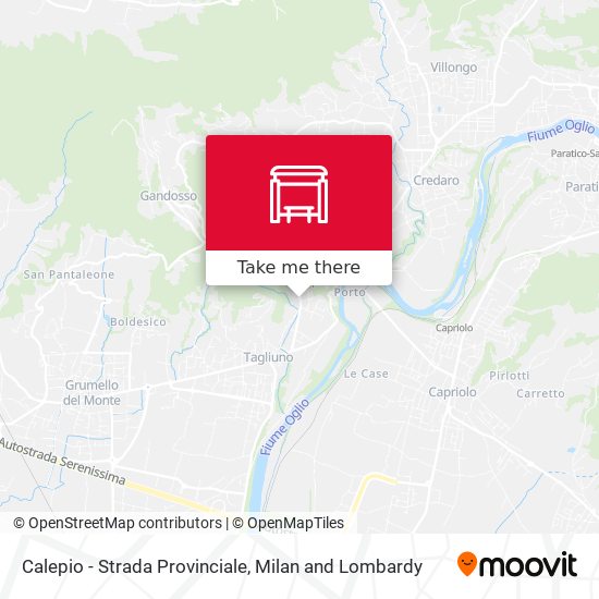 Calepio - Strada Provinciale map