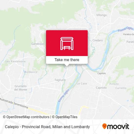 Calepio - Provincial Road map