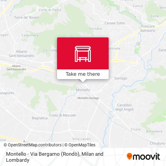 Montello - Via Bergamo (Rondò) map