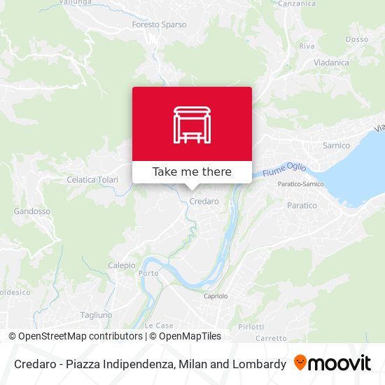 Credaro - Piazza Indipendenza map