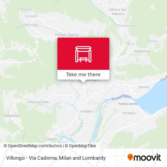 Villongo - Via Cadorna map