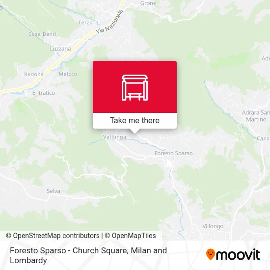 Foresto Sparso - Church Square map