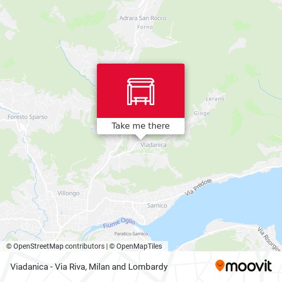 Viadanica - Via Riva map
