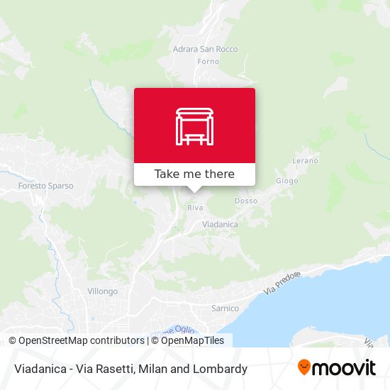 Viadanica - Via Rasetti map