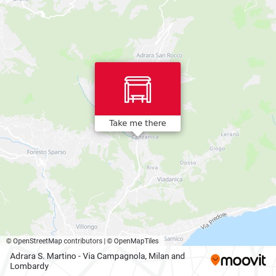 Adrara S. Martino - Via Campagnola map