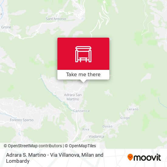 Adrara S. Martino - Via Villanova map