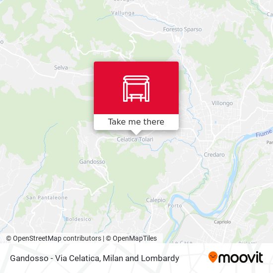 Gandosso - Via Celatica map