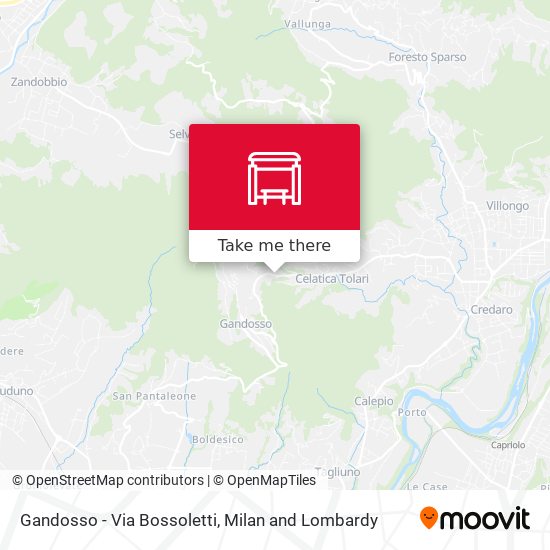 Gandosso - Via Bossoletti map