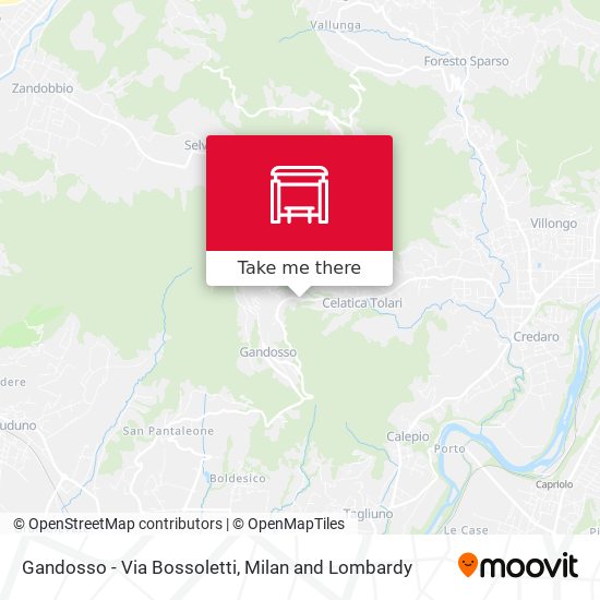 Gandosso - Via Bossoletti map