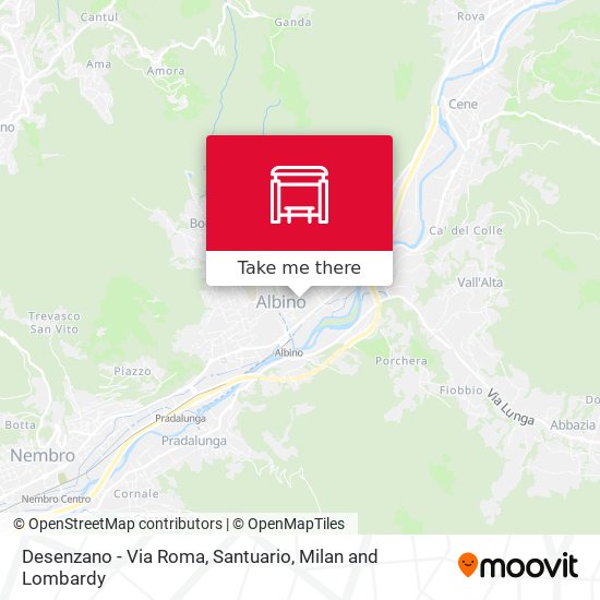 Desenzano - Via Roma, Santuario map