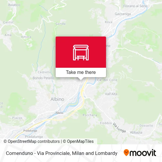 Comenduno - Via Provinciale map