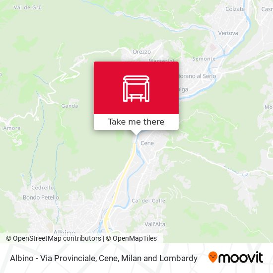 Albino - Via Provinciale, Cene map