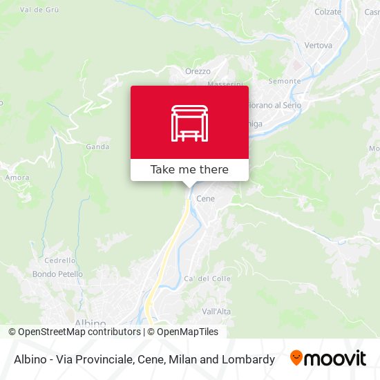 Albino - Via Provinciale, Cene map