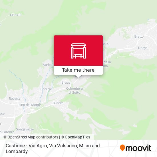 Castione - Via Agro, Via Valsacco map