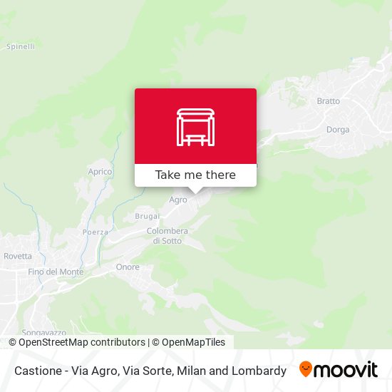 Castione - Via Agro, Via Sorte map
