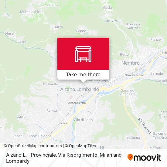 Alzano L. - Provinciale, Via Risorgimento map