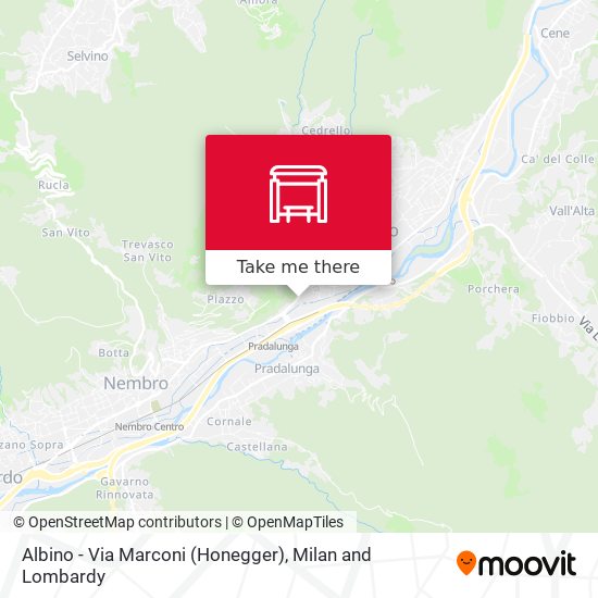 Albino - Via Marconi (Honegger) map