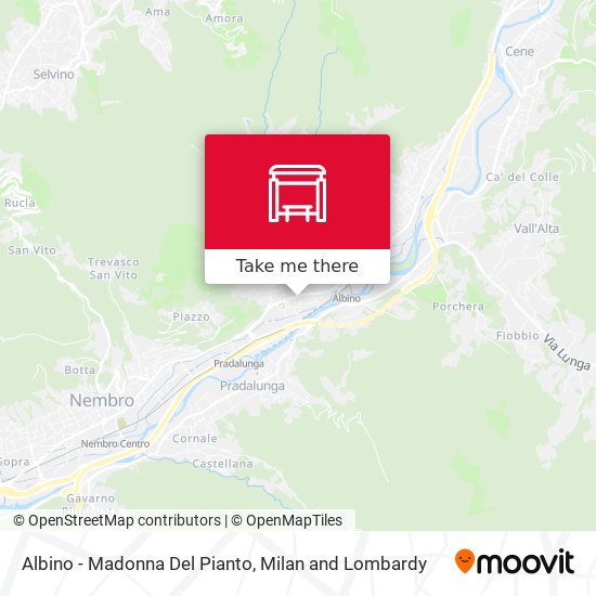 Albino - Madonna Del Pianto map