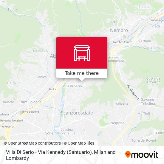 Villa Di Serio - Via Kennedy (Santuario) map