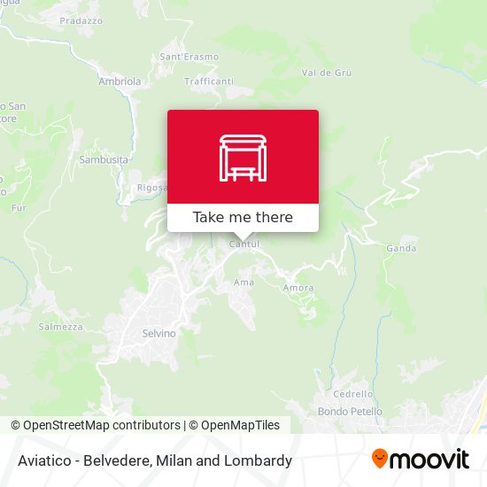 Aviatico - Belvedere map