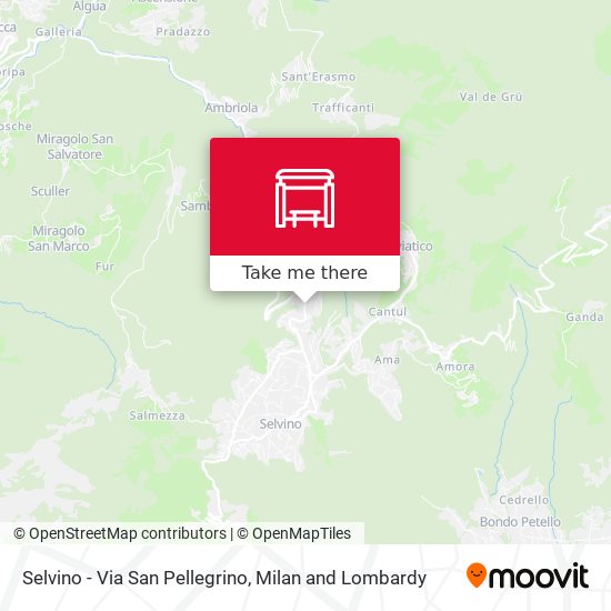 Selvino - Via San Pellegrino map