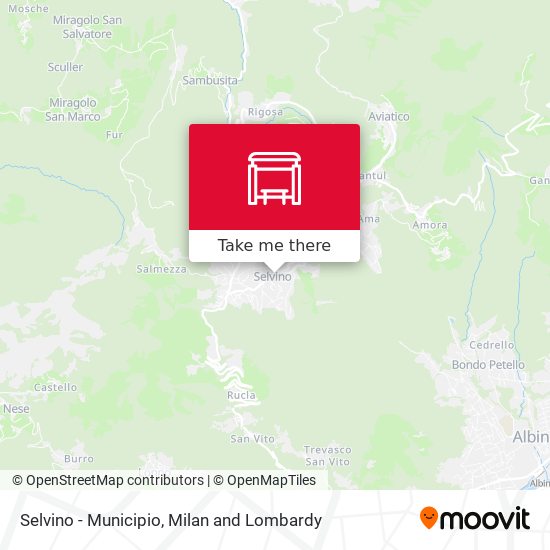 Selvino - Municipio map