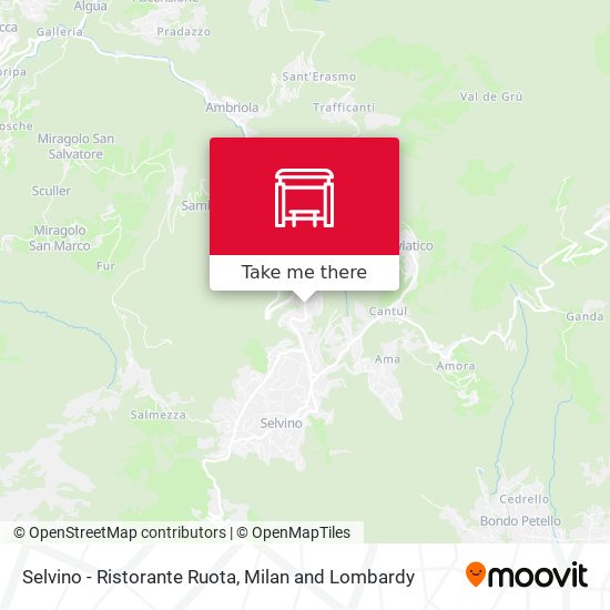 Selvino - Ristorante Ruota map