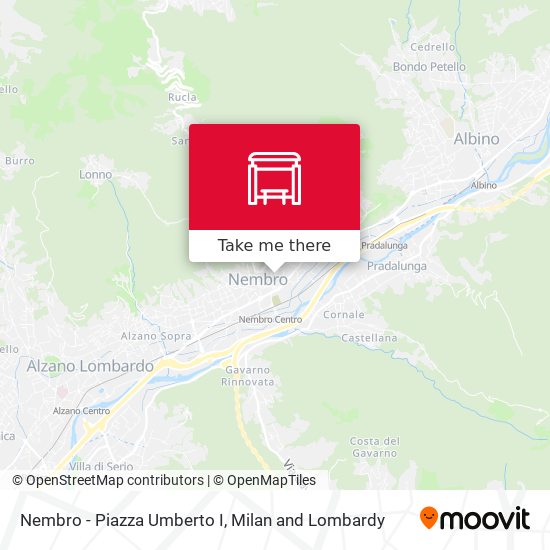 Nembro - Piazza Umberto I map