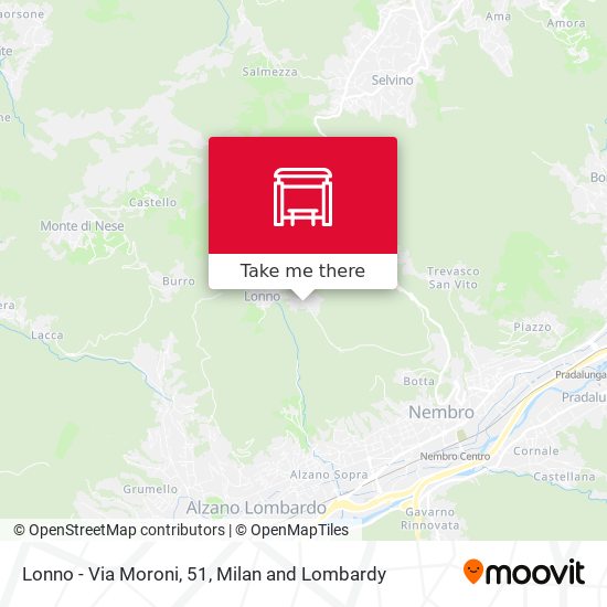 Lonno - Via Moroni, 51 map