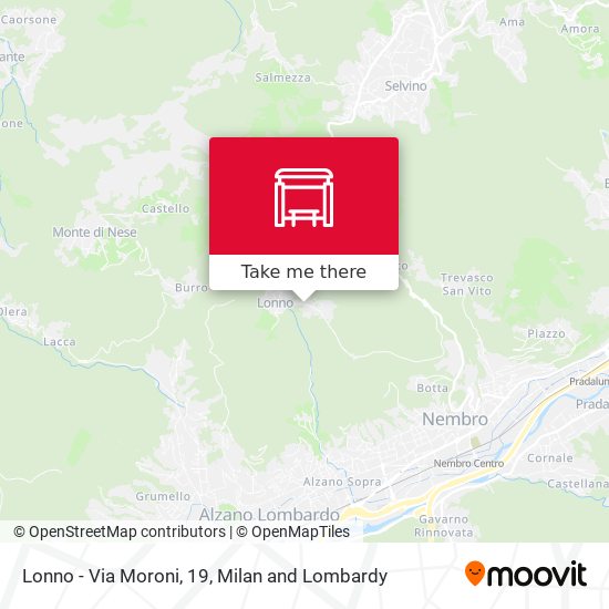 Lonno - Via Moroni, 19 map