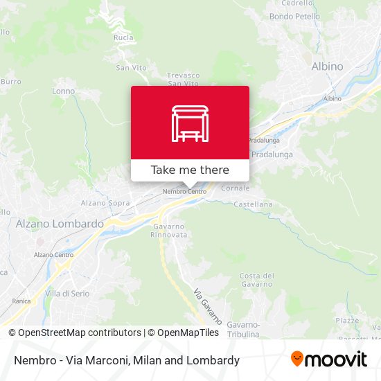 Nembro - Via Marconi map