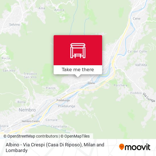 Albino - Via Crespi (Casa Di Riposo) map