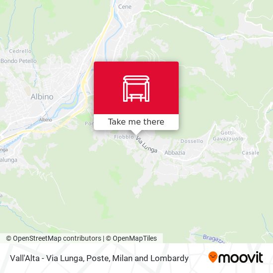 Vall'Alta - Via Lunga, Poste map