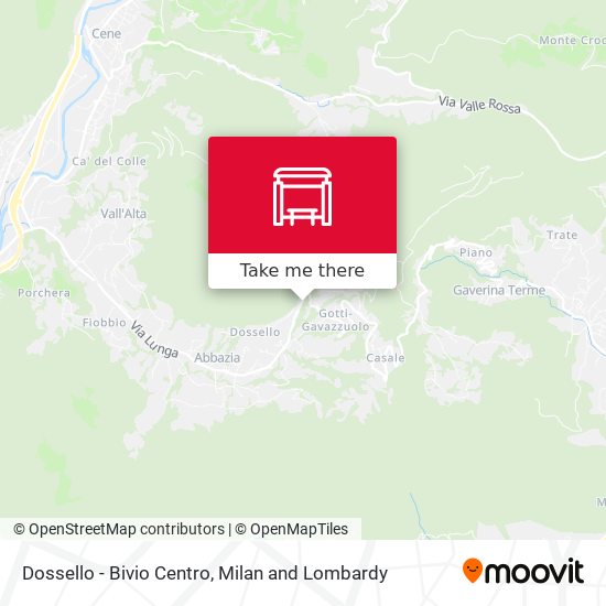 Dossello - Bivio Centro map