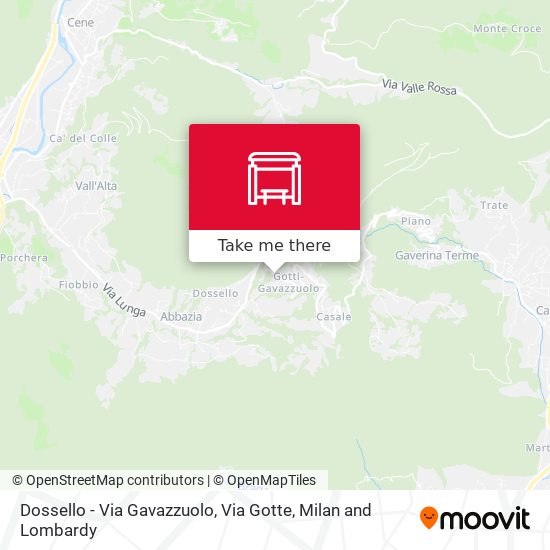 Dossello - Via Gavazzuolo, Via Gotte map