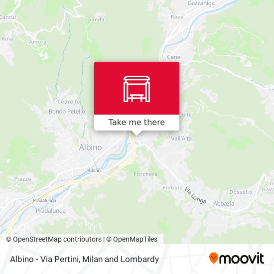 Albino - Via Pertini map