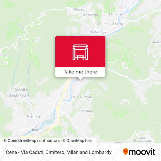 Cene - Via Caduti, Cimitero map
