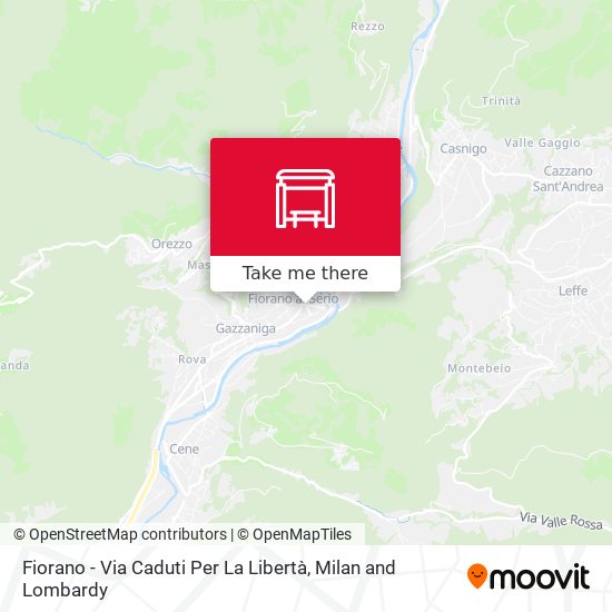 Fiorano - Via Caduti Per La Libertà map