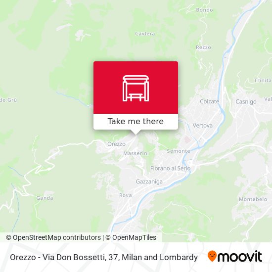 Orezzo - Via Don Bossetti, 37 map