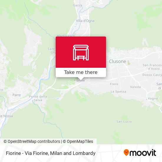 Fiorine - Via Fiorine map