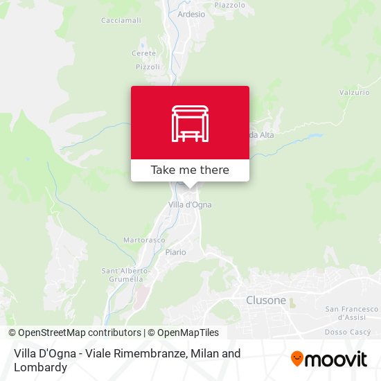 Villa D'Ogna - Viale Rimembranze map