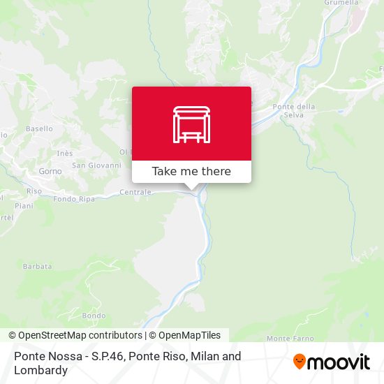Ponte Nossa - S.P.46, Ponte Riso map