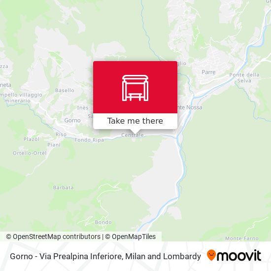 Gorno - Via Prealpina Inferiore map