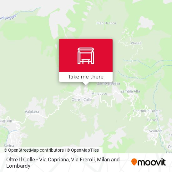 Oltre Il Colle - Via Capriana, Via Freroli map