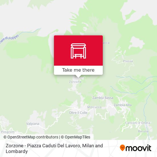 Zorzone - Piazza Caduti Del Lavoro map