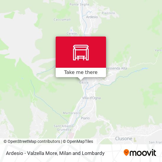 Ardesio - Valzella More map
